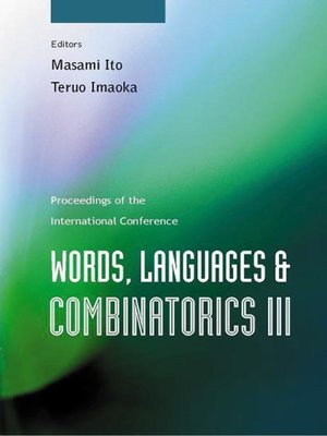 cover image of Words, Languages and Combinatorics Iii, Proceedings of the International Colloquium